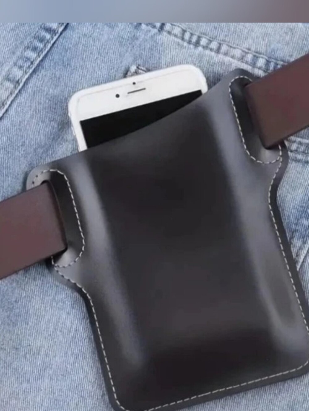 BLACK Cell Phone Holder for Motorcycle Horse Riding Fishing Holds it Tight 0117